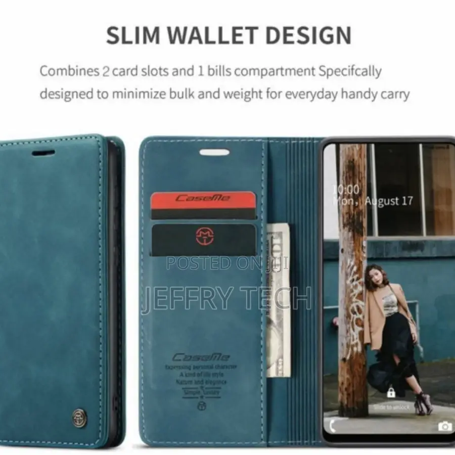 Caseme Samsung Galaxy A04 Flip Case Cover Magnet Clear View