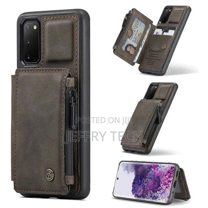 Caseme Samsung Galaxy S20 Zipper Pocket Card Slots Case Coff