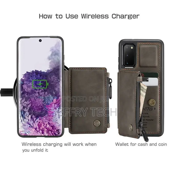 Caseme Samsung Galaxy S20 Zipper Pocket Card Slots Case Coff