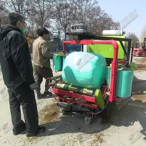Large Straw Silage Baling Envelop Machine