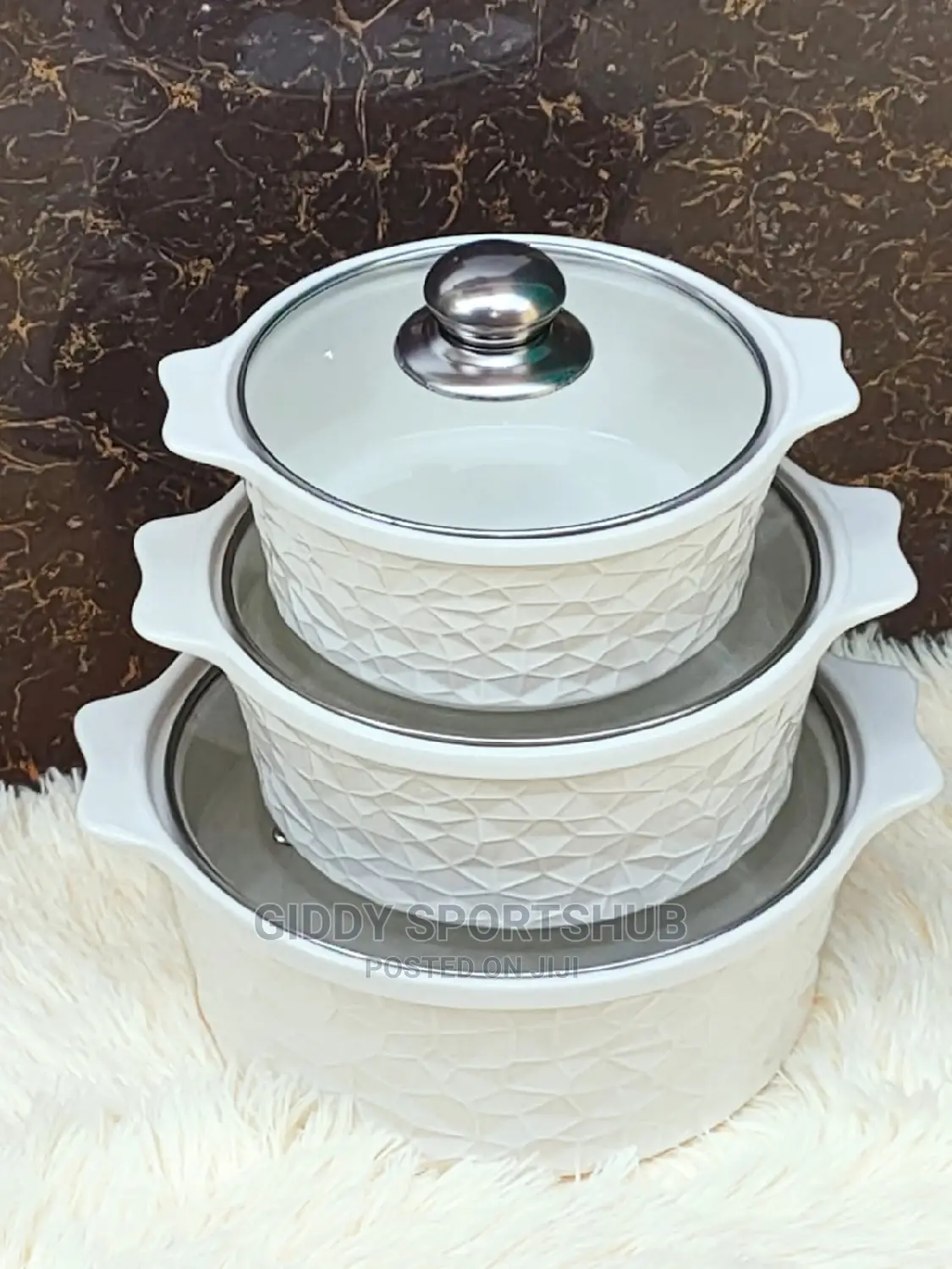 Ceramic Serving Bowls 3 Pcs Per Set Capacity ~1,2,3 Litres*