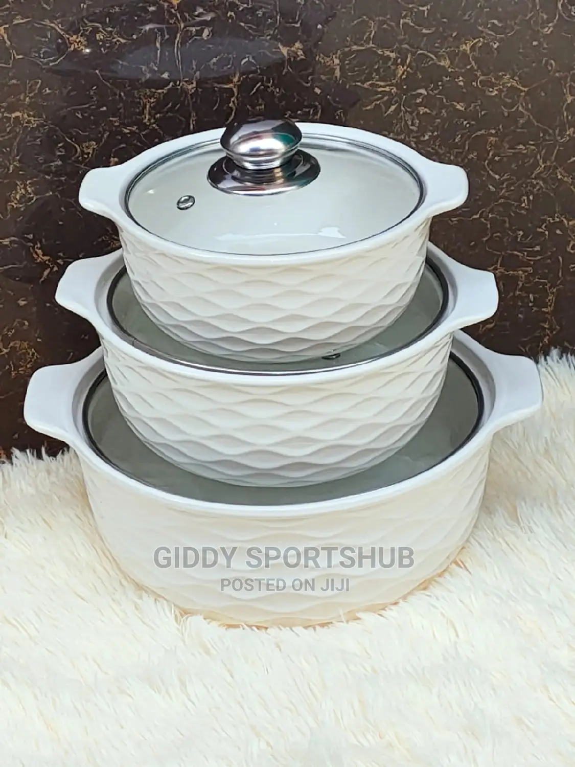 Ceramic Serving Bowls 3 Pcs Per Set Capacity ~1,2,3 Litres*