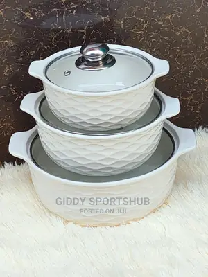 Ceramic Serving Bowls 3 Pcs Per Set Capacity ~1,2,3 Litres*