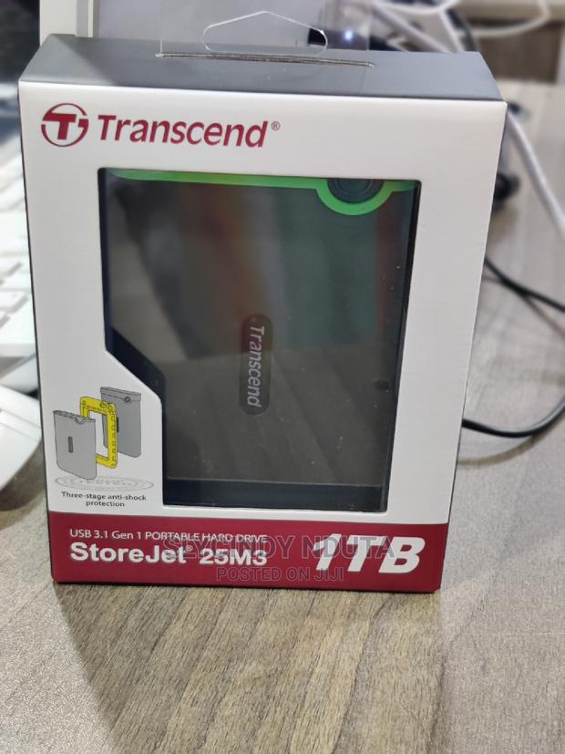 1tb Transcend Portable Hard Drive - main view