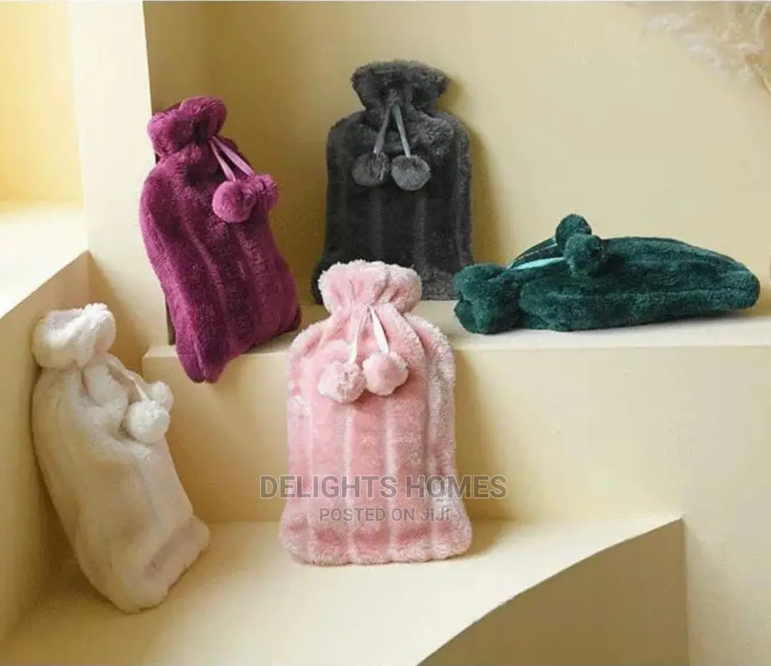 Hot Water Bottles With Faux Fleece Cover