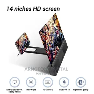 14" Smart Phone Wireless Screen Magnifier With BT Speaker