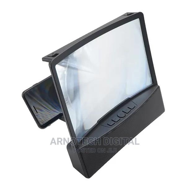 3D 12" Curved Phone Screen Magnifier With BT Speakers - thumbnail 3