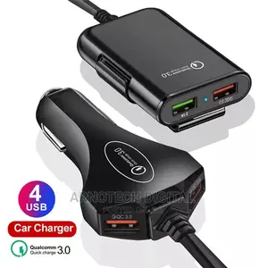 Universal 4-Port Car Phone Fast Charger
