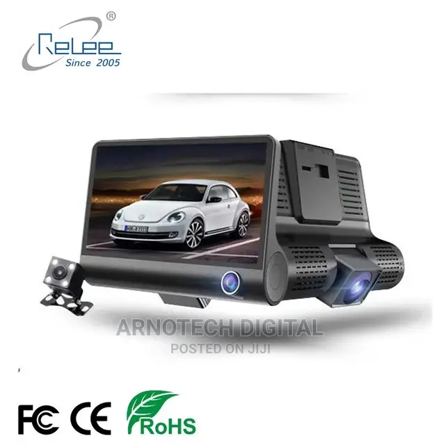 1080p Hd Dashcam With 3 Cameras
