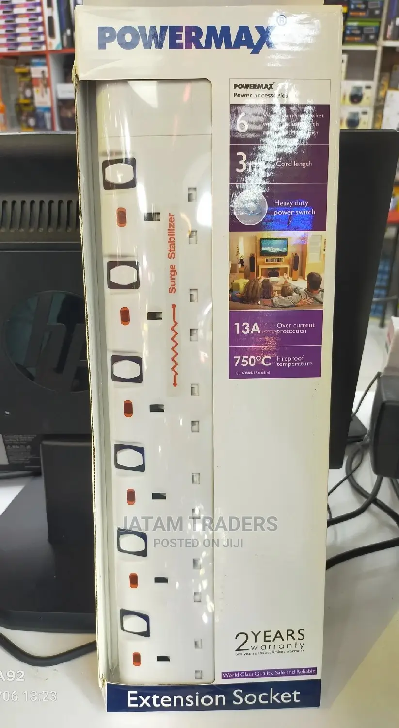 6 Ways Extension, Surge Stabilizer