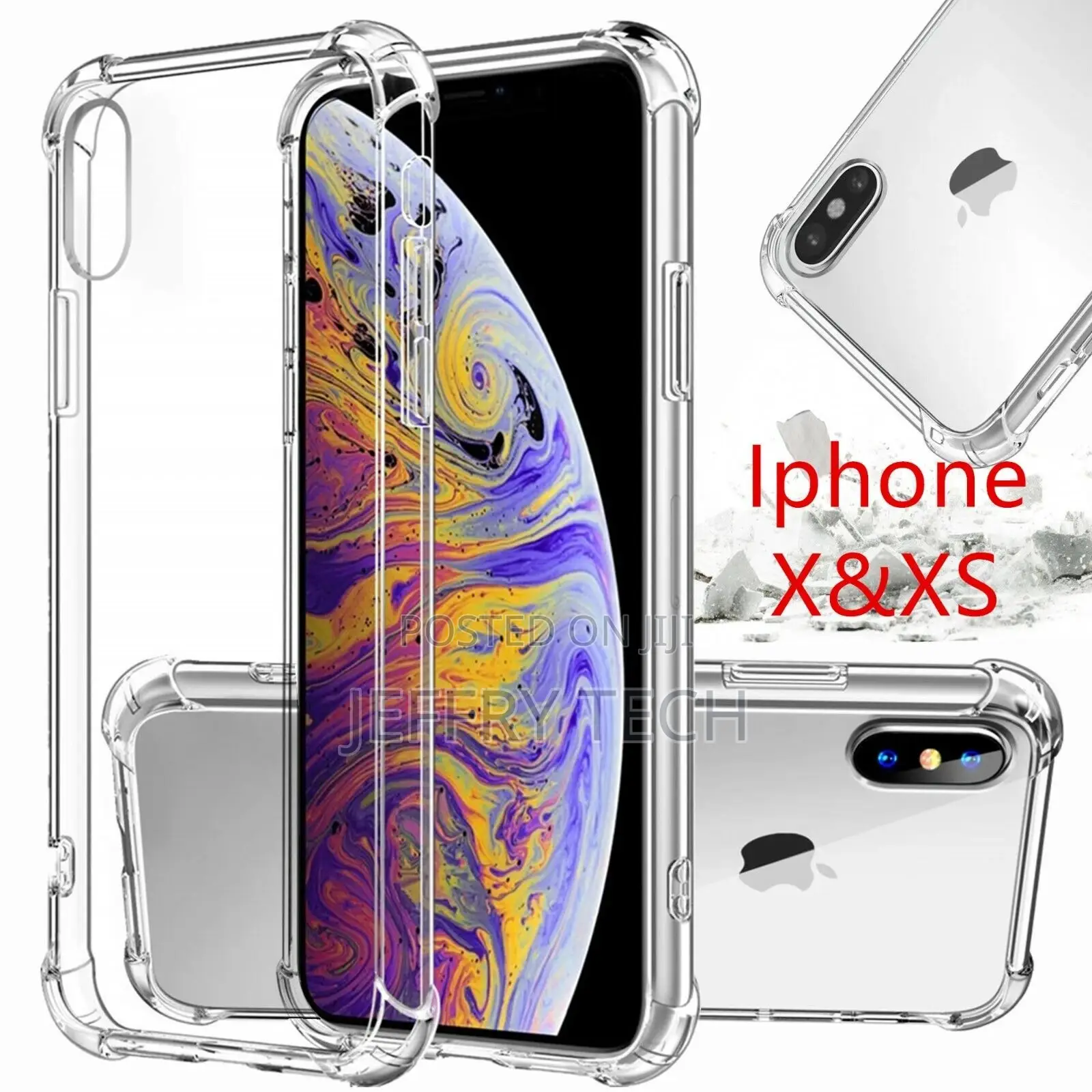 CLEAR Phone Case for Apple iPhone X XR XS Max 10 Shockproof