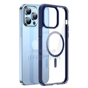 Clear Case With Magsafe for iPhone 14 Pro Max-Blue