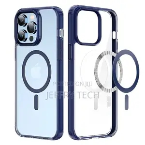 Clear Case With Magsafe for iPhone 14 Pro Max-Blue