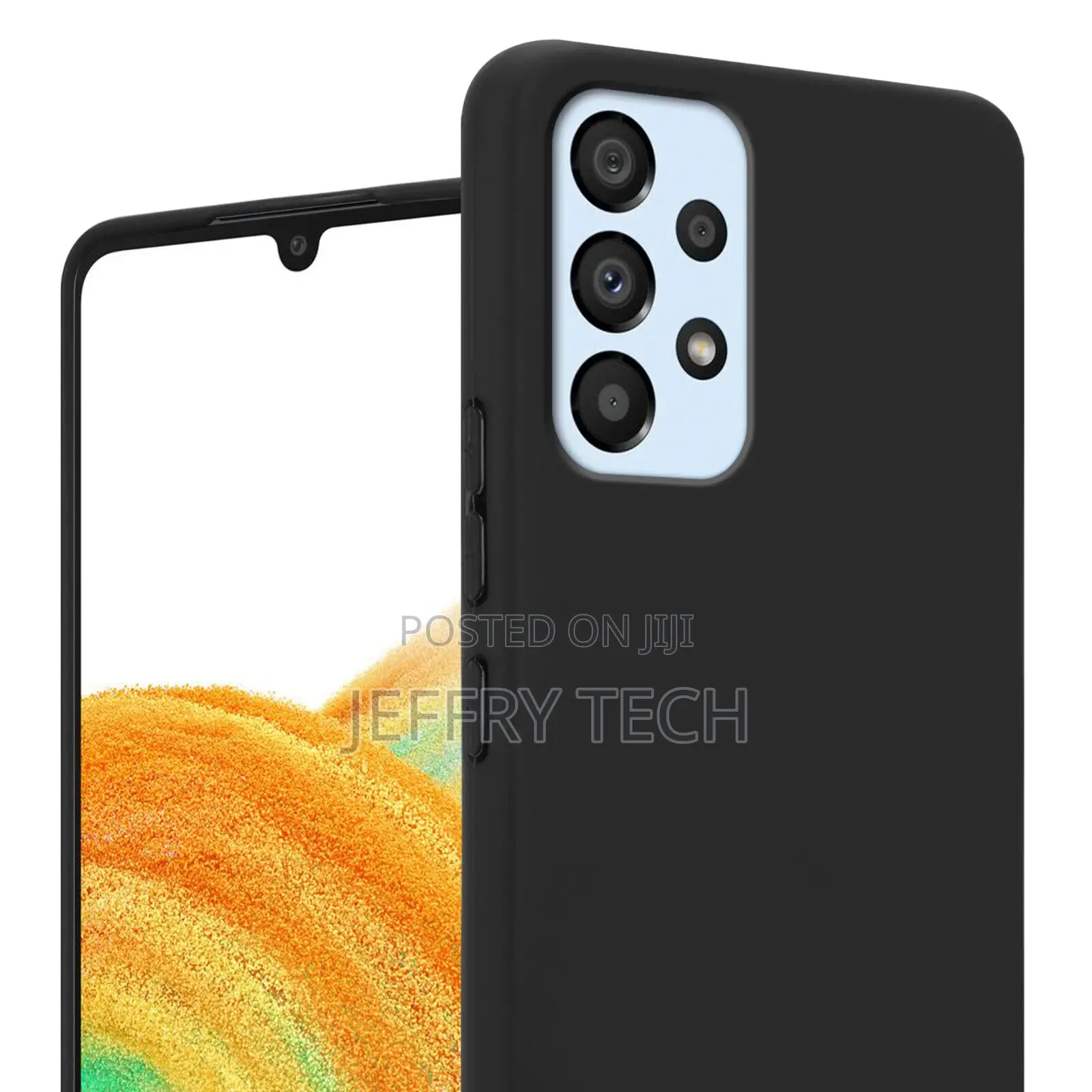 Case for Samsung Galaxy A53 5G Gel Cover Silicone Rubber+Gla