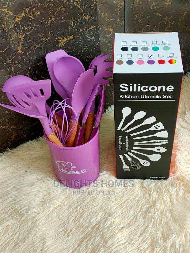 12pc High Temperature Nonstick Silicone Kitchen Set - thumbnail 2