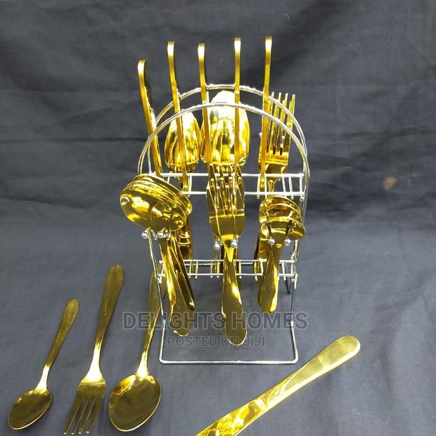 Gold Cutlery Set - main view