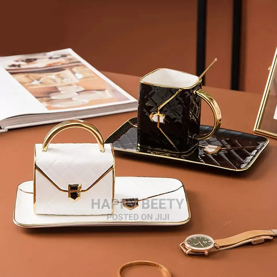  *Luxurious Bag Shape Coffee Cup Kit*