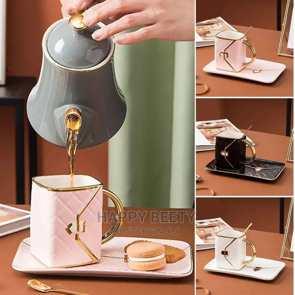  *Luxurious Bag Shape Coffee Cup Kit*
