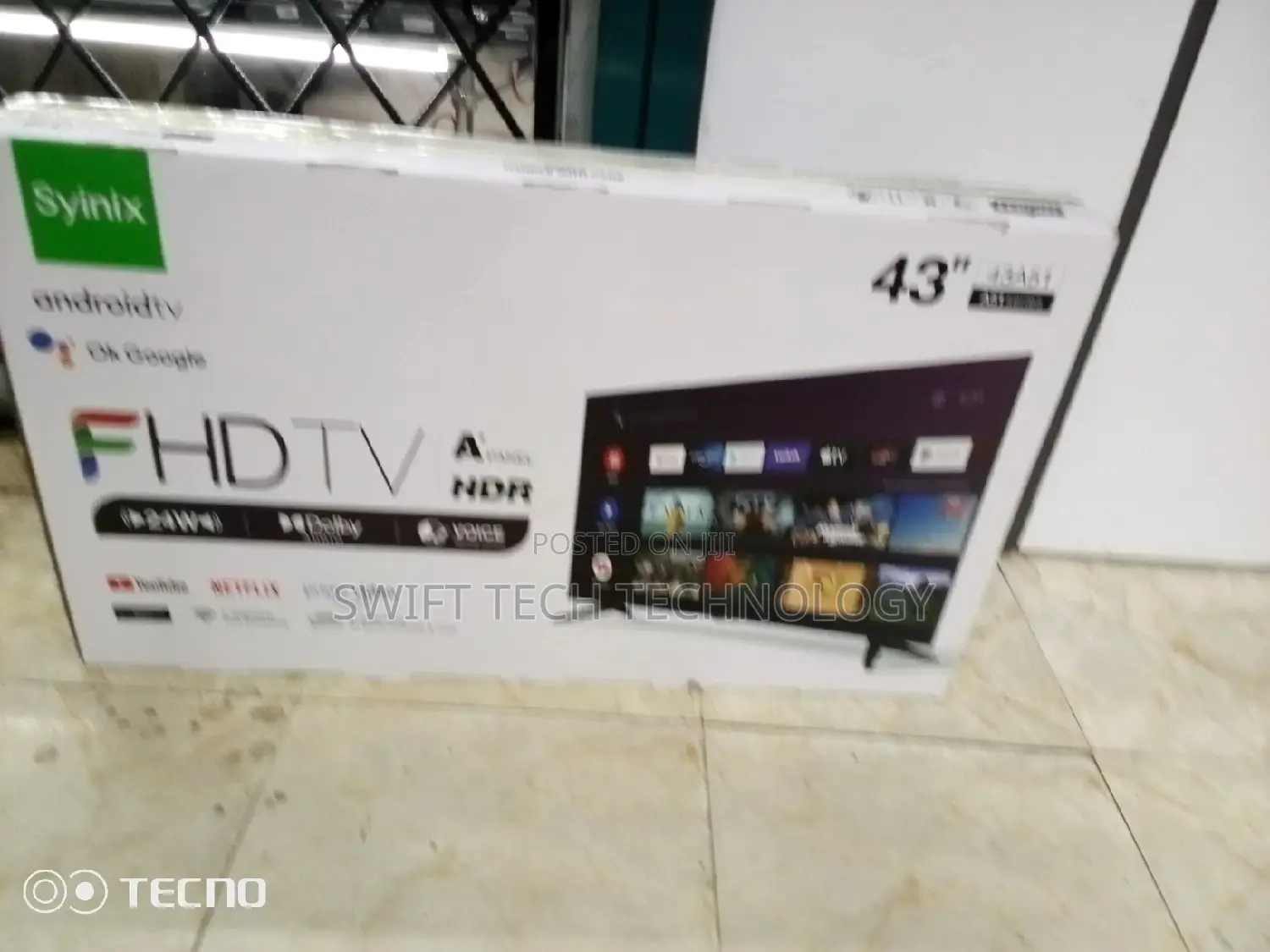 Synix 43" Android Frameless Tv
