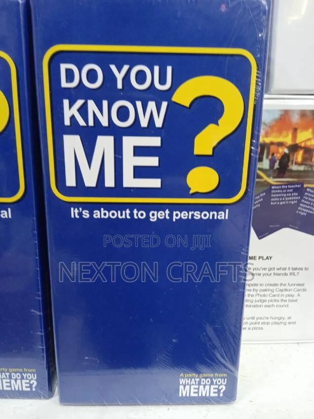 Do You Know Me Card Game - main view