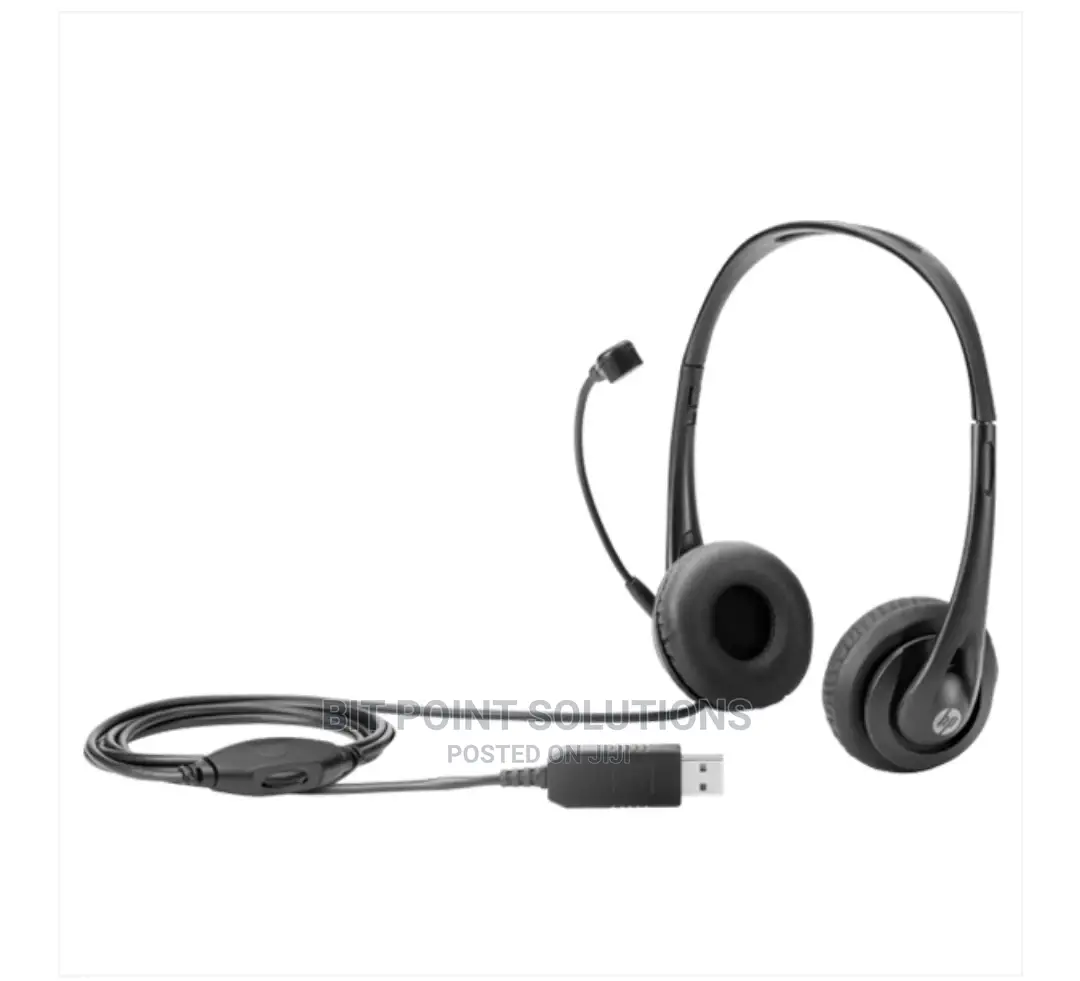 HP Stereo USB Headset Black - T1A67AA