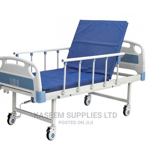 Single Crank Hospital Bed (Stainless Steel With Casters) - main view