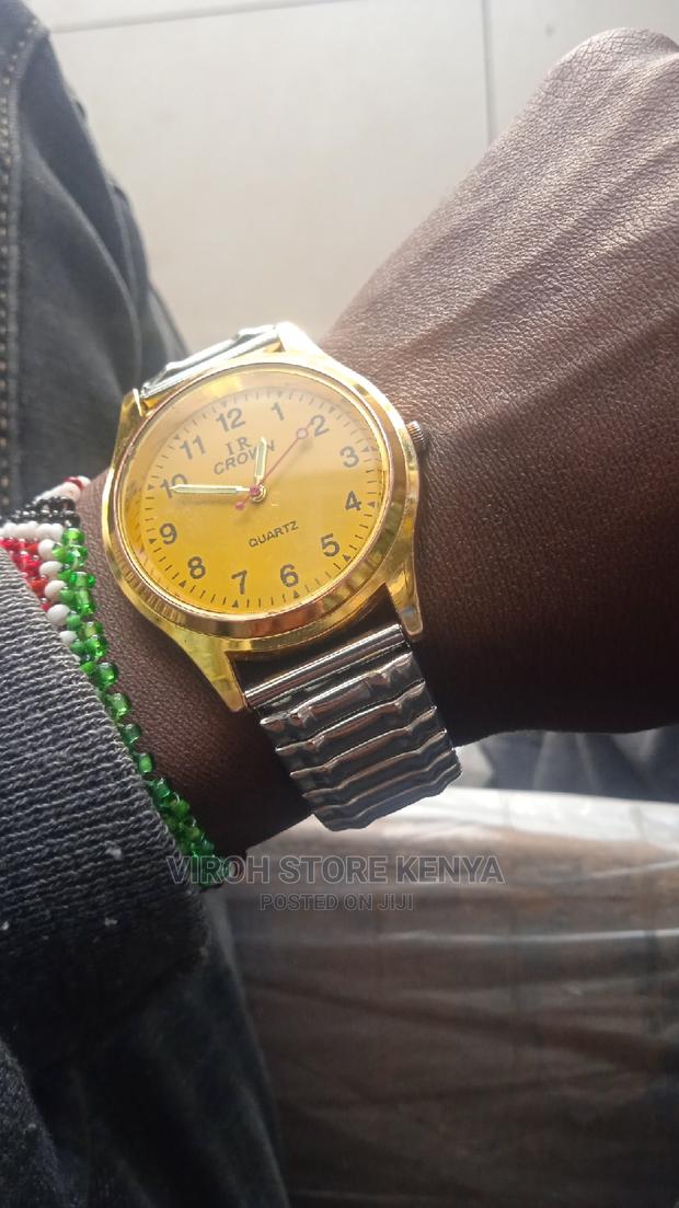 Watch With Metallic Elastic Strap - main view