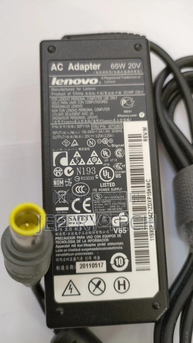 LENOVO Big Round Pin AC Adapter 20V 3.25A - 65W - 42T5283