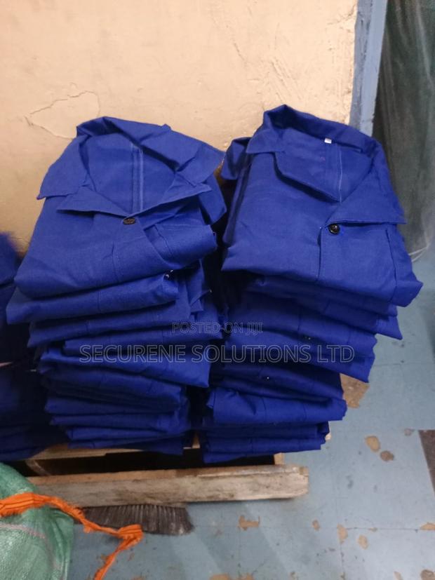 Dust Coat Fashion Comfy Royal Blue Cotton Dust-coat