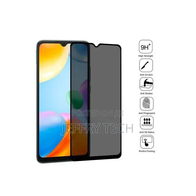 Anti-Peeping Tempered Glass Film for Xiaomi Redmi 10C