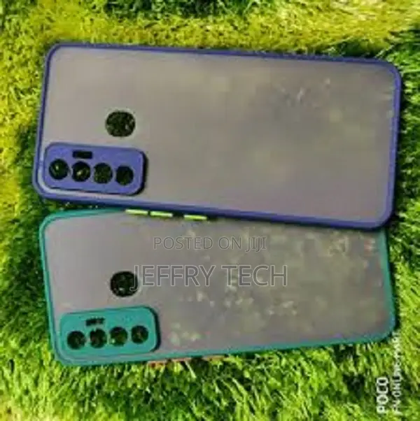 Tecno Spark 7P Smoke Matte Shockproof Hard Phone Back Cover
