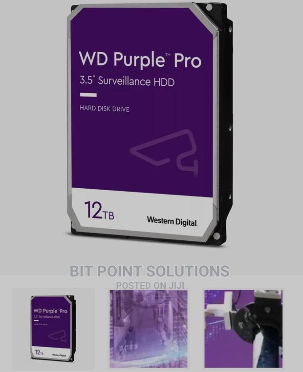 WD 12TB Purple Pro Surveillance Hard Drive - main view