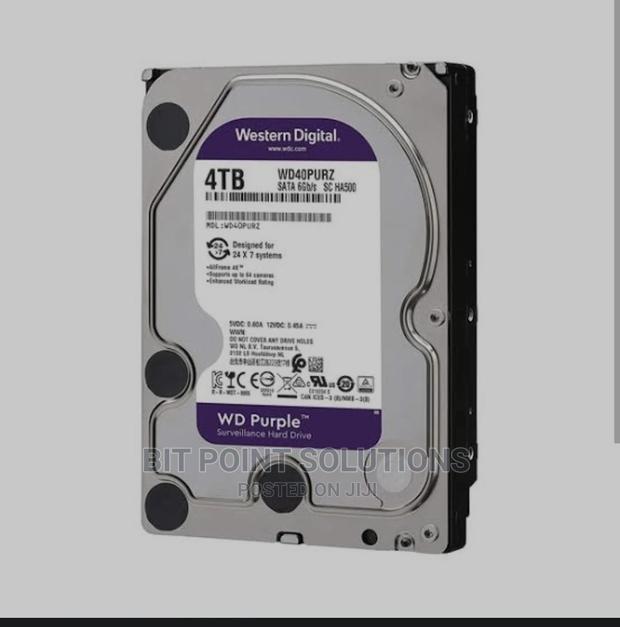 WD 4TB Purple Surveillance Hard Drive - main view
