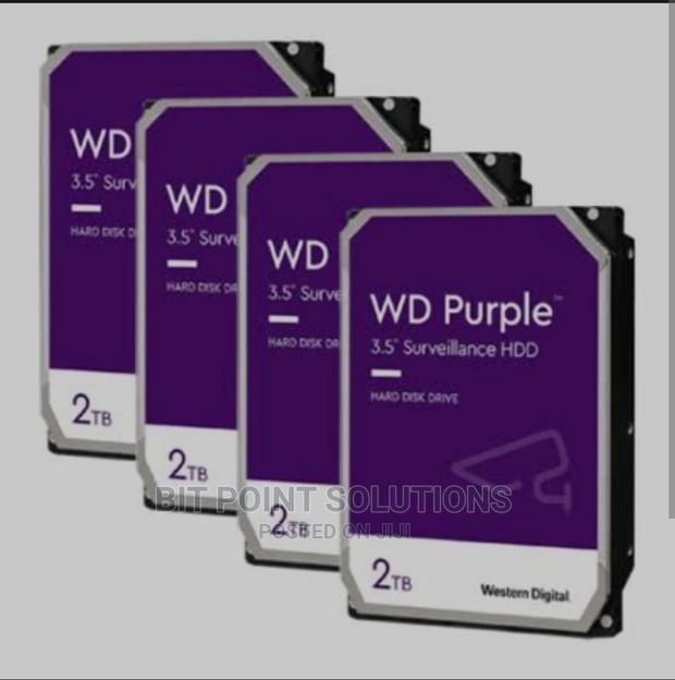 WD 2TB Purple Surveillance Hard Drive - main view