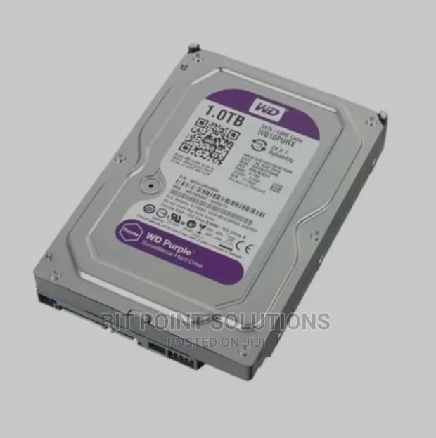 WD 1TB Purple Surveillance Hard Drive - main view