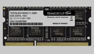 8gb Ddr3l Team Group Desktop RAM Ddr3l