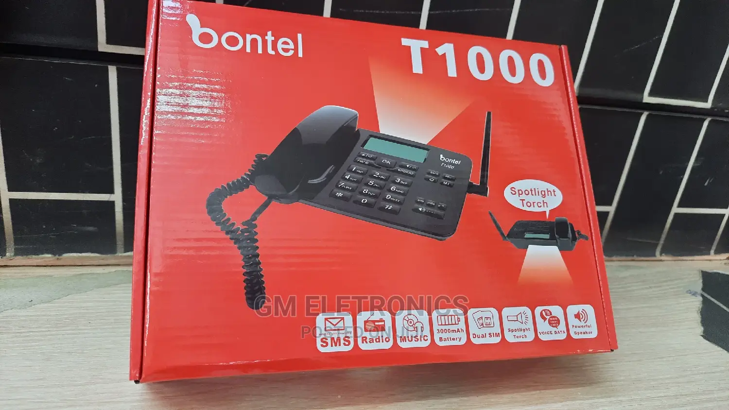 T1000 Dual Sim Card Landline Phone.