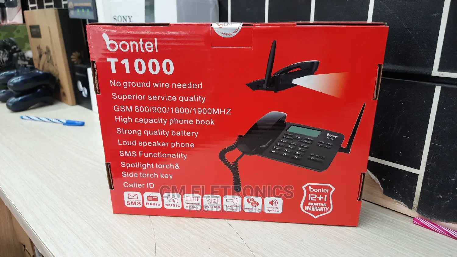 T1000 Dual Sim Card Landline Phone.