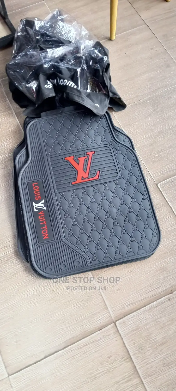 Black Louis Vuitton Branded Carpet Mats