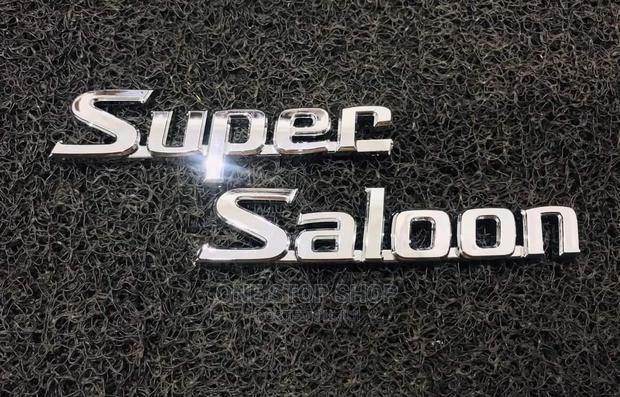 Super Saloon Car Body Badge Sticker