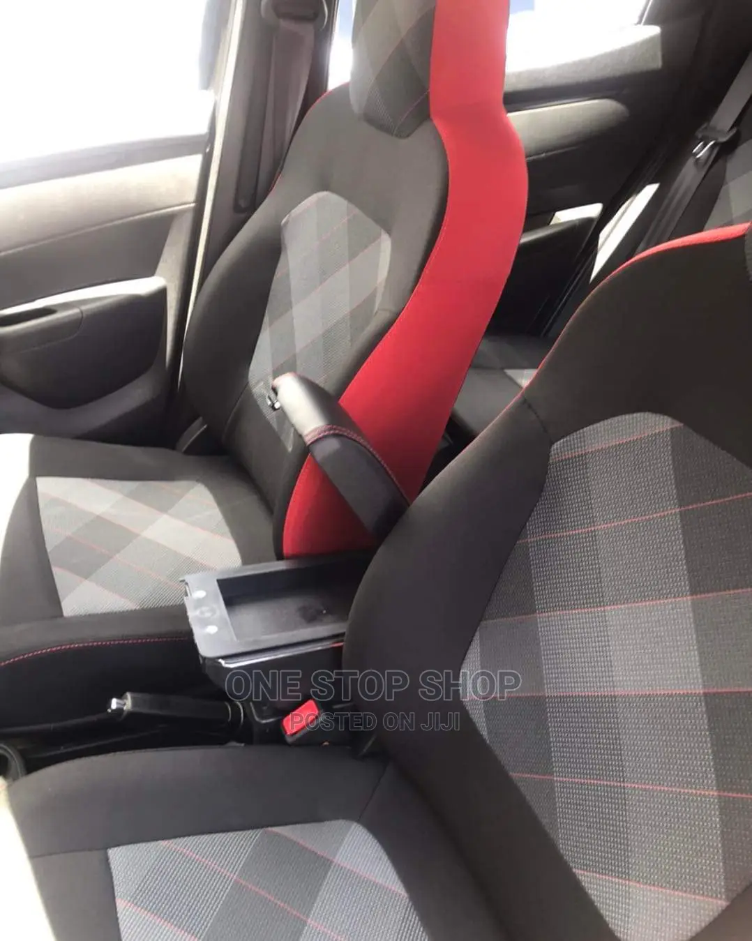 Black Armrest Console Box With Usb Charging Ports