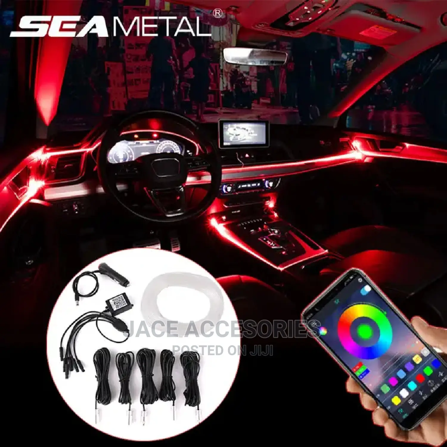 Fancy Car Interior Dashboard Ambience Decor