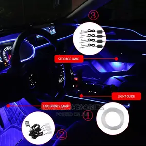 Fancy Car Interior Dashboard Ambience Decor
