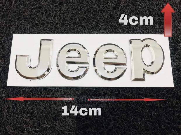 Jeep Silver Badge Sticker