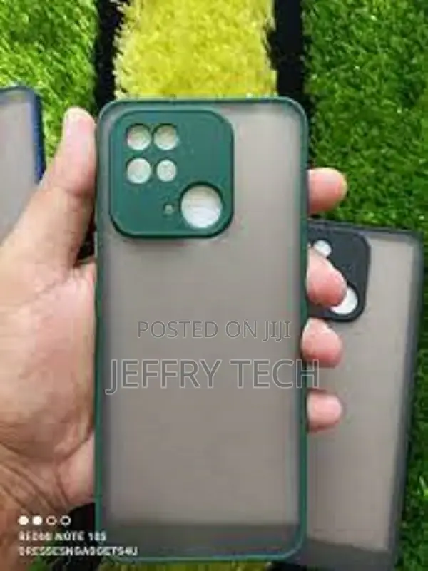 Redmi 10c Back Cover Smoke Matte Finished With Camera Prote