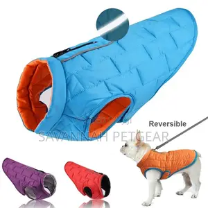 Padded Dog Jacket, Adjustable, With Leash Opening