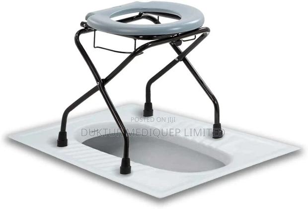 Premium Imported Commode Stool With Lock for Added Safety - main view