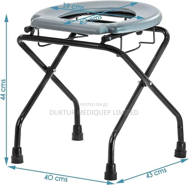 Premium Imported Commode Stool With Lock for Added Safety - thumbnail 2