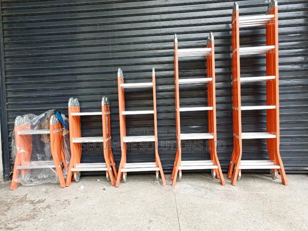 Iron/Aluminum Alloy Multipurpose Ladders 8ft,12ft,16ft,20ft - thumbnail 2