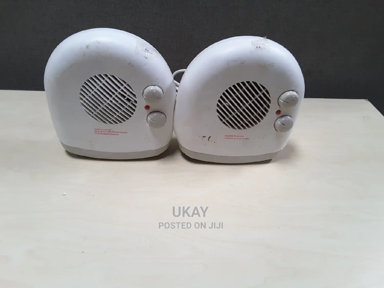 Ex-Ukchallenge Flat Fan Heater.